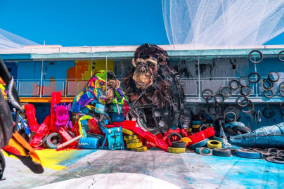 Exposition Accord de Paris de Bordalo II dans le 13e