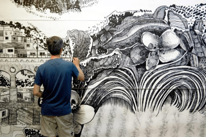 Exposition 'Oscar Oiwa-Rio, Tokyo, Paris : des villes, des Jeux' à la Maison de la culture du Japo