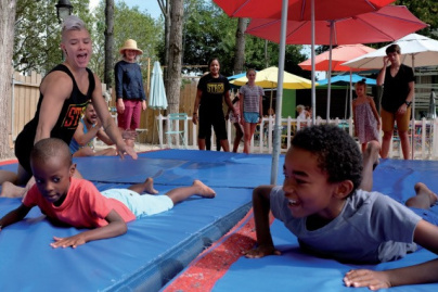 Des ateliers acrobatiques pour les enfants à Paris Plages 2019