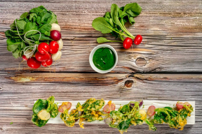 La recette de tempura de radis de Guillaume Goupil, chef du restaurant 1* Le Baudelaire