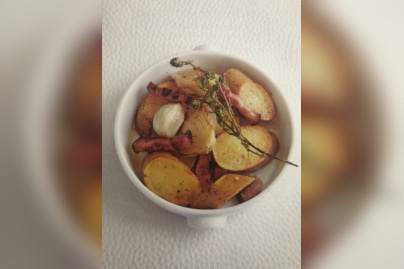 La recette des pommes de terre au lard fumé d'Antoine Westermann, chef du Coq Rico