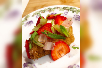 La recette du fraisier revisité de Margaux Baju, cheffe pâtissière de Pouliche