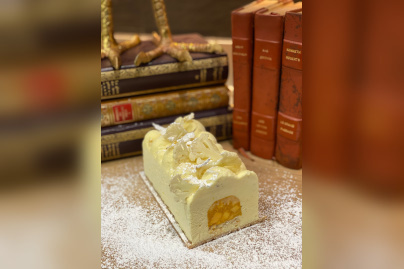 La bûche de Noël 2020 de David Gallienne (Top Chef 2020) pour Le Jardin des Plumes