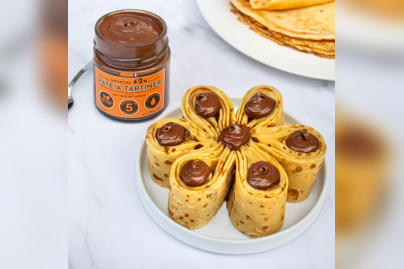 La recette de la fleur de crêpes de la Manufacture Cluizel pour la Chandeleur 2021