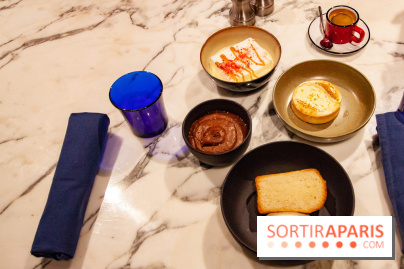 Douceurs de Jacopo Paris - ile flottante, mousse au chocolat, tarte au citron, baba au rhum