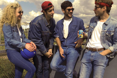 Guillaume, Jean-Luc, Laurent et la journaliste