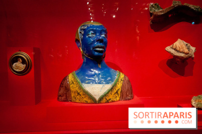 Buste de Mauresque, atelier de Montelupo, XVIe siecle- exposition En Couleurs au Musée d'Orsay