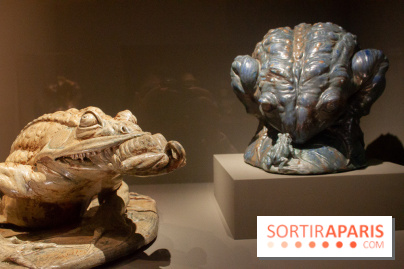 Animal Fantastique et Grenouille faisant le gros dos, Jean Carrièes, 1892 - exposition En Couleurs au Musée d'Orsay