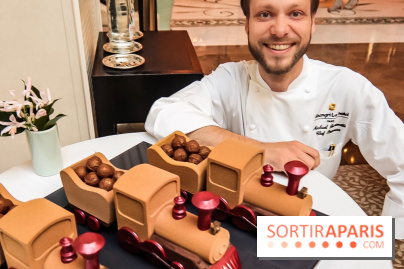 La Bûche Shangri-là Express de Michaël Bartocetti pour Noël 2018