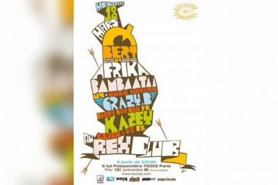 Soirée, Paris, Clubbing, Afrika Bambaataa, Kevin Donovan, Zulu Nation, Hip Hop, Rex Club, Qbert, Crazy b, Kazey