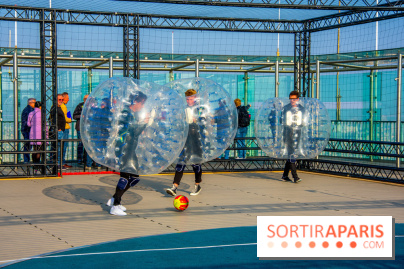 Animation de Bubble Foot sur la Tour Montparnasse