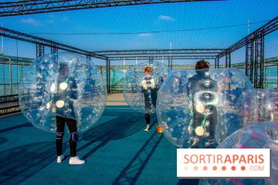 Animation de Bubble Foot sur la Tour Montparnasse