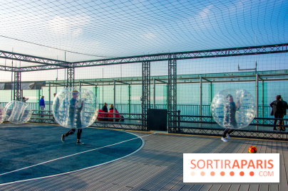 Animation de Bubble Foot sur la Tour Montparnasse