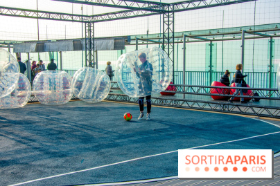Animation de Bubble Foot sur la Tour Montparnasse