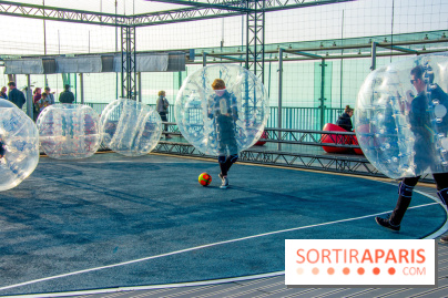 Animation de Bubble Foot sur la Tour Montparnasse