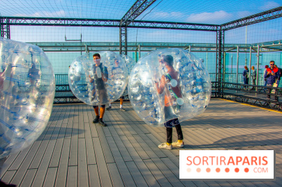 Animation de Bubble Foot sur la Tour Montparnasse