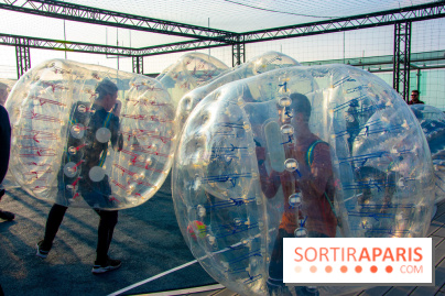 Animation de Bubble Foot sur la Tour Montparnasse