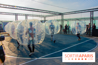Animation de Bubble Foot sur la Tour Montparnasse