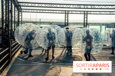 Animation de Bubble Foot sur la Tour Montparnasse