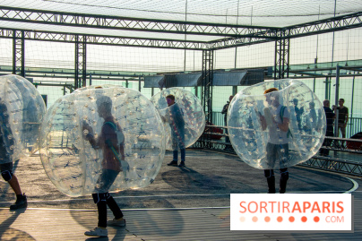 Animation de Bubble Foot sur la Tour Montparnasse