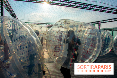Animation de Bubble Foot sur la Tour Montparnasse