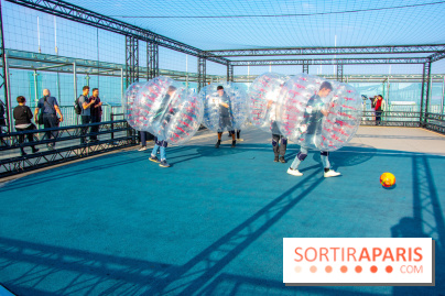 Animation de Bubble Foot sur la Tour Montparnasse