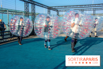 Animation de Bubble Foot sur la Tour Montparnasse