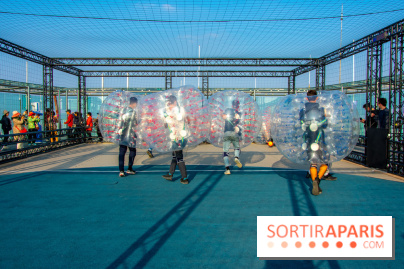 Animation de Bubble Foot sur la Tour Montparnasse