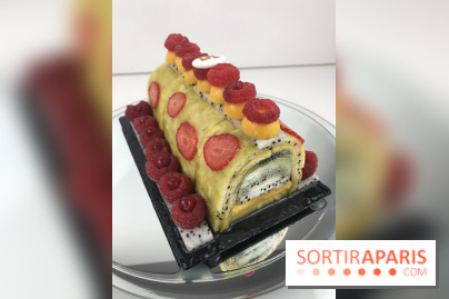 Bûche de Noël 100% fruits de la Ferme de Longchamp