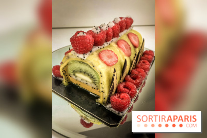 Bûche de Noël 100% fruits de la Ferme de Longchamp