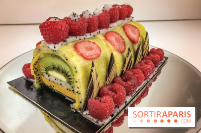 Bûche de Noël 100% fruits de la Ferme de Longchamp