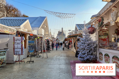 Le Marché de Noël des Tuileries à Paris, allées