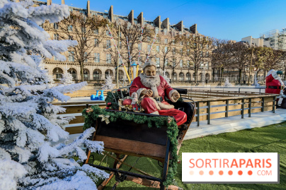Le Marché de Noël des Tuileries à Paris, patinoire