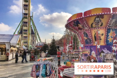 Le Marché de Noël des Tuileries à Paris, manèges