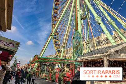 Le Marché de Noël des Tuileries à Paris, grande roue