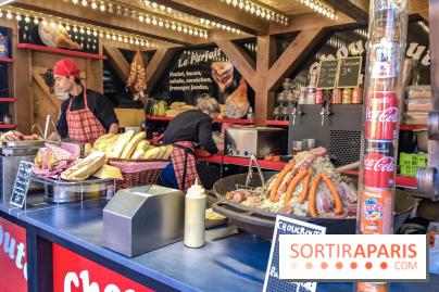 Le Marché de Noël des Tuileries à Paris, choucroute