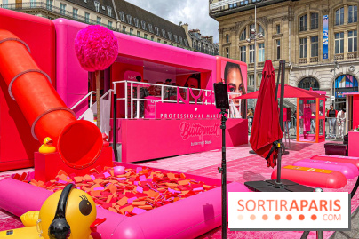 Le pop up d'une célèbre enseigne de maquillage et ses activités fun sur le parvis Saint Lazare