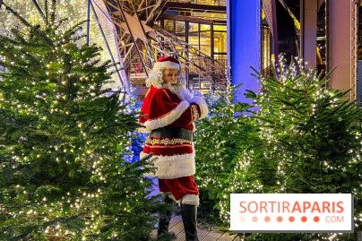 Noël 2024 à la tour Eiffel : terrasse d'hiver, délices de fêtes & Père-Noël au 1er étage du monument