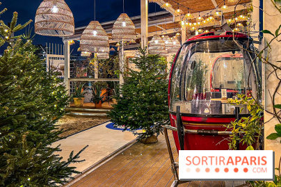 Polpo Nord : terrasse d'hiver gourmande avec télécabines et piste de curling en bord de Seine