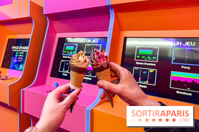Insolite: un pop up hybride entre bar à glaces & bar à jeux d'arcade en plein cœur (glacé) de Paris