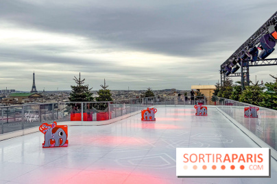 Noël 2025 aux Galeries Lafayette Haussmann : une patinoire éphémère sur les toits de Paris - dates