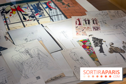 Une exposition gratuite dévoile plus de 1000 dessins de mode inédits de Karl Lagerfeld en juillet à Paris