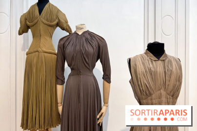 La sublime exposition avant la vente aux enchères évènement des pièces Haute Couture Madame Grès