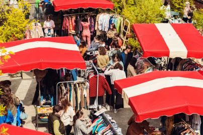 Marché vintage, seconde main et ateliers d'upcycling dans les jardins du MOB Hôtel de Saint-Ouen