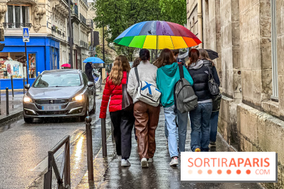 visuel Paris visuel  - pluie - parapluie