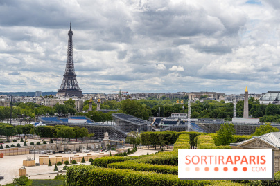 visuel Paris visuel  -  concorde - Tour Eiffel - Jo Paris 2024