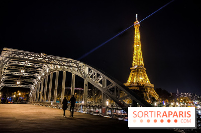 Visuel Paris Tour Eiffel pont nuit