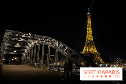 Visuel Paris Tour Eiffel pont nuit