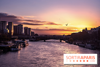 Visuel Paris - coucher de soleil - Seine