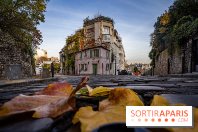 Visuel Paris - maison rose - automne